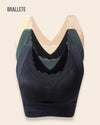 Brasier Longline Push-Up Con Cierre Frontal – ¡Compra 2 y Llévate 3! Nude + Verde + Negro Brasier Longline