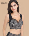 Brasier Longline Plus Size con Encaje - Brallete Brasier Longline