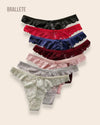 Panty Con Encaje Cintura Baja Violet - Kit 3 Piezas Panties