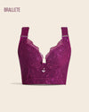 Brasier Longline Modelador con Encaje - Brallete Morado Brasier Longline