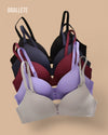 Brasier Sin Costuras Sin Relleno Passiflora - Compra 1 y Lleva 2 Brasier Sin Costuras