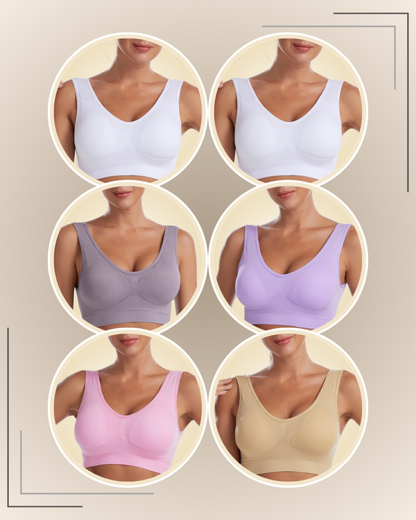 Brasier Top con Copa Removible Mariva - Kit de 6 Piezas 2 Brasier Top