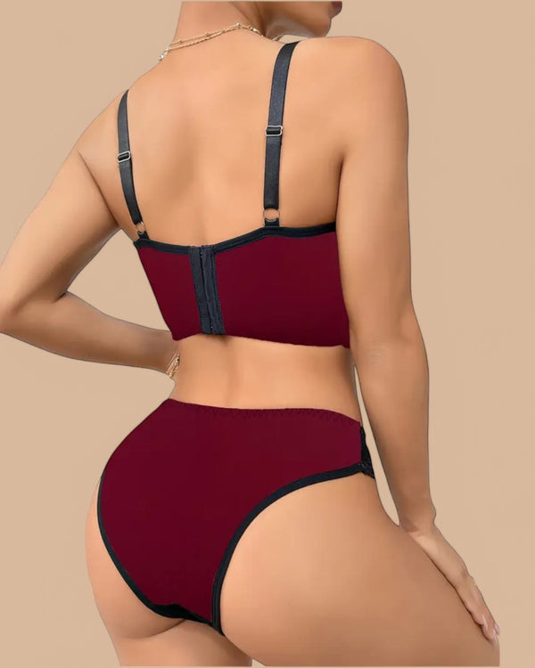 Conjunto Lencería Con Varilla Santorini – Brallete Conjunto de Lencería