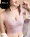 Brasier Top Con Encaje Sin Varillas Violeta - Brallete Brasier Top