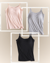Regata con Brasier Integrado Summer Cami - Compra 1 y Llévate 3 Beige + Gris + Negra Regata