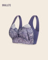 Brasier Longline Plus Size sin Varillas- Brallete Azul Brasier Longline