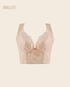 Brasier Longline Modelador con Encaje - Brallete Nude Brasier Longline