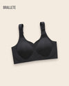 Brasier Sin Costuras con Tirantes Ajustables | Brallete Negro Brasier Sin Costuras