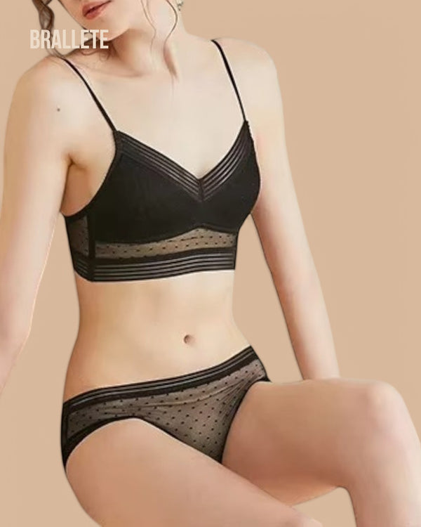 Conjunto Lencería Sin Relleno Valerie - Brallete Conjunto de Lencería