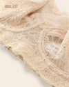 Brasier Bralette de Encaje con Varillas Flexibles y Soporte Alto - Brallete Brasier Bralette