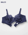 Brasier Bralette Push-Up Con Encaje Floral y Varillas - Brallete Brasier Push-Up