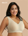 Brasier Bralette Sin Varillas Sin Costuras Flor de Nube - Brallete Brasier Bralette