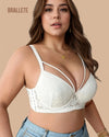 Brasier Bralette Push-Up Encaje y Cierre Lateral Melisa - Brallete Brasier Bralette