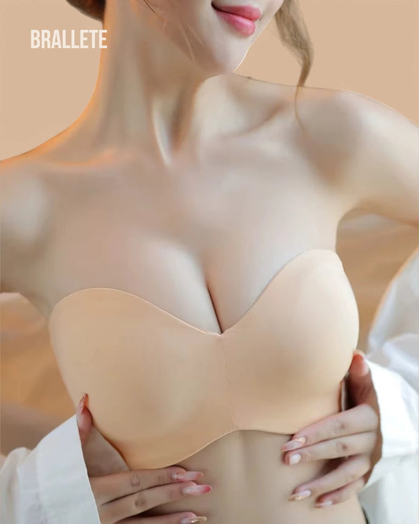 Brasier Sin Costuras Con Varillas y Tirantes Removibles - Brallete Brasier Sin Costuras