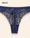 Panty Con Encaje Cintura Baja Violet - Kit 3 Piezas Panties