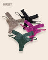 Panty Con Encaje Cintura Baja Capri - Kit 3 Piezas Panties