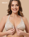 Brasier Racerback Con Encaje Cierre Delantero Aubretia - Brallete Brasier Racerback