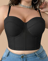 Brasier Longline Push-Up Modelador Con Tirantes Removibles Deyanira - Brallete Brasier Longline Modelador