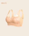 Brasier Longline Plus Size sin Varillas- Brallete Nude Brasier Longline
