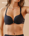 Brasier Push-Up Con Cierre Frontal Florisel - Compra 2 y Lleva 3 Brasier Push-Up