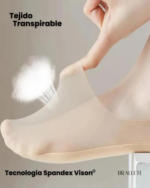 Calcetines Invisibles con Silicona Brallete - Kit de 5 Pares Calcetines