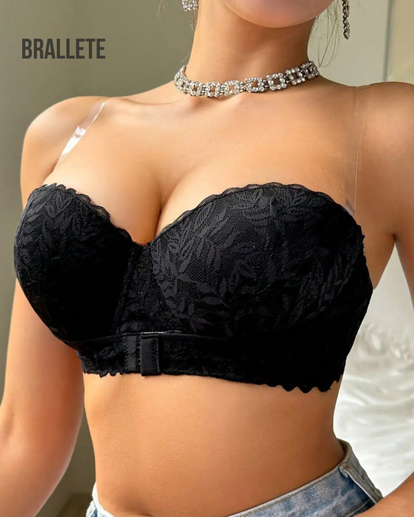 Brasier Push-Up con Tirantes Invisibles y Broche Frontal Compre 1 y Leve 2 Brasier Push-Up