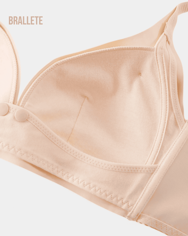 Brasier de Lactancia sin Varillas con Doble Cierre - Kit 3 Piezas Brasier de Lactancia
