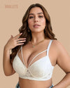 Brasier Bralette Push-Up Encaje y Cierre Lateral Melisa - Brallete Brasier Bralette