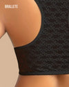 Brasier Bralette Push-Up Sin Relleno Cierre Frontal Cineraria - Brallete Brasier Push-Up
