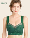 Brasier Longline Plus Size con Encaje - Brallete Verde Brasier Longline