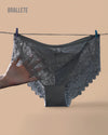Panty Con Encaje Cintura Regular Santorini - Kit 3 Piezas Panties