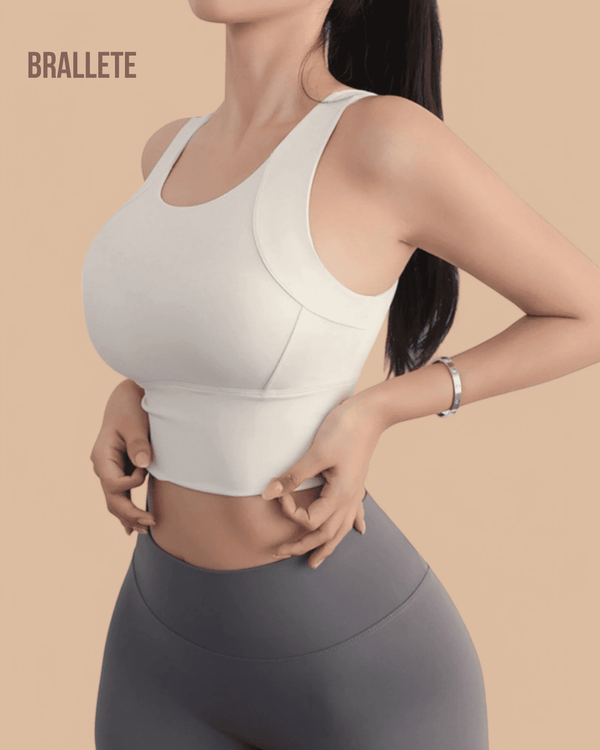 Brasier Deportivo con Relleno y Sin Varillas | Brallete Blanco Brasier Deportivo