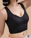Brasier Top Con Encaje Sin Varillas Violeta - Brallete Brasier Top