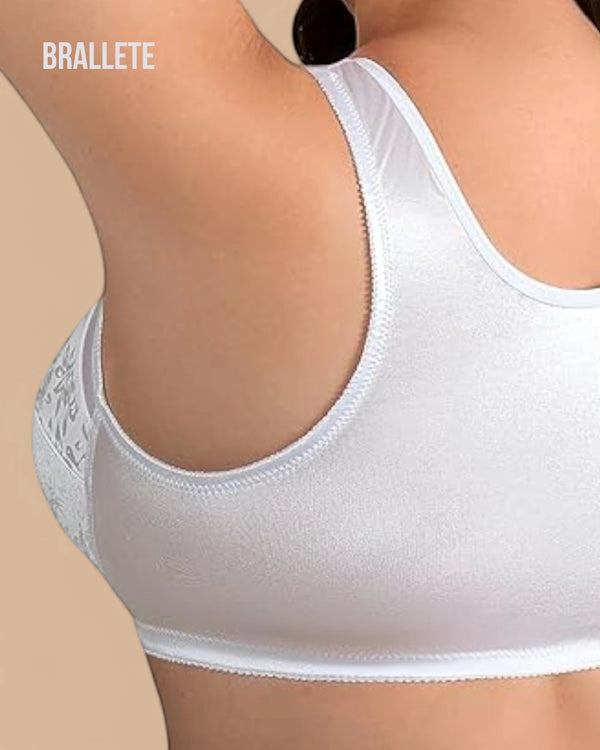 Brasier Bralette Sin Varillas Con Cierre Frontal Floranza - Brallete Brasier Bralette