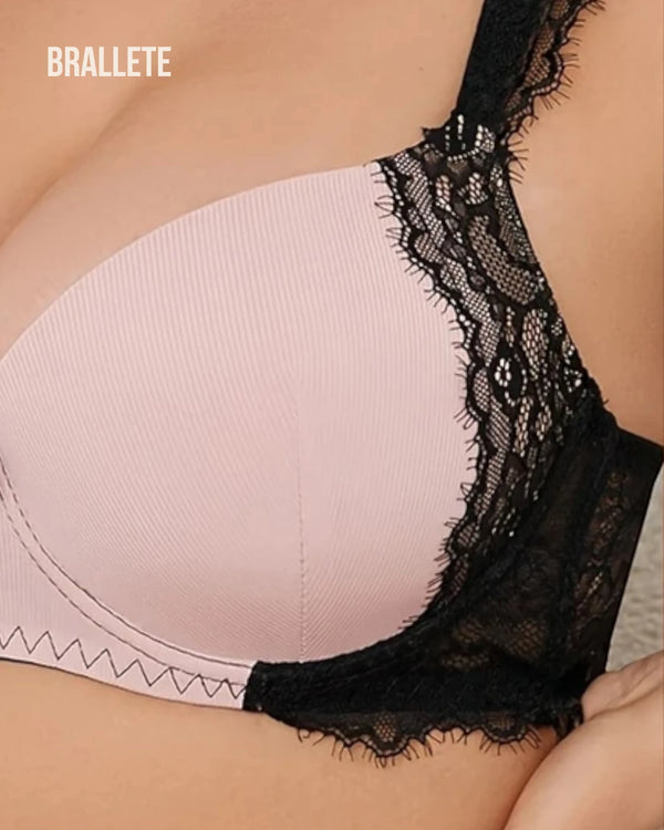 Brasier Bralette Push-Up Con Encaje Alisma - Brallete Brasier Bralette