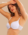 Brasier Push-Up Con Cierre Frontal Florisel - Compra 2 y Lleva 3 Brasier Push-Up