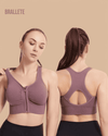 Brasier Deportivo con Cierre Frontal y Relleno Removible - Kit 2 Brasieres Brasier Deportivo