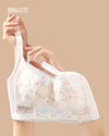 Brasier Bralette Blanco Sin Varillas de Algodón - Brallete Brasier Bralette