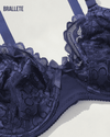 Brasier Bralette Push-Up Con Encaje Floral y Varillas - Brallete Brasier Push-Up