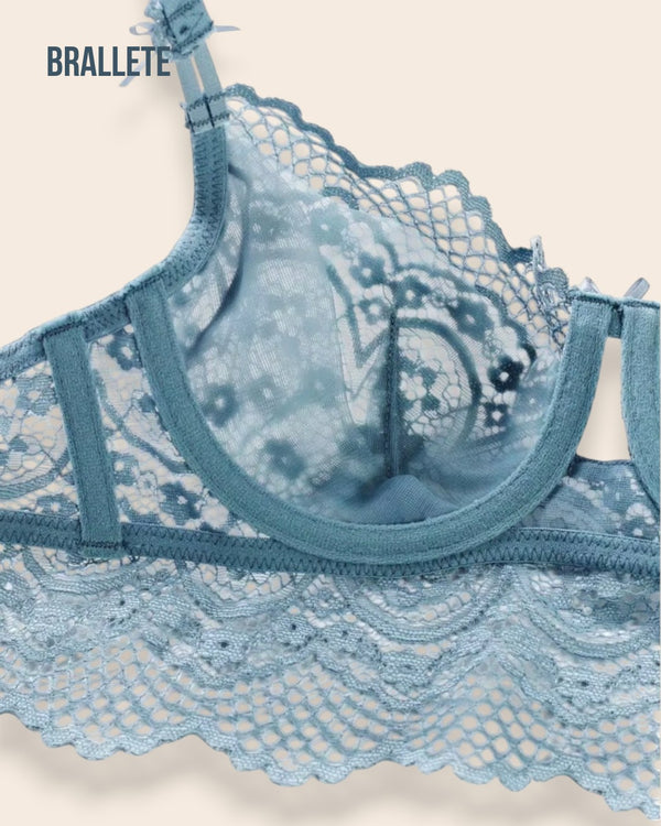Conjunto Lencería Sin Relleno Valmira - Brallete Conjunto de Lencería