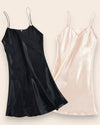 Camisón de Satén Sweet Dreams - Compra 1 y Llévate 2 Negra + Off White Camisón