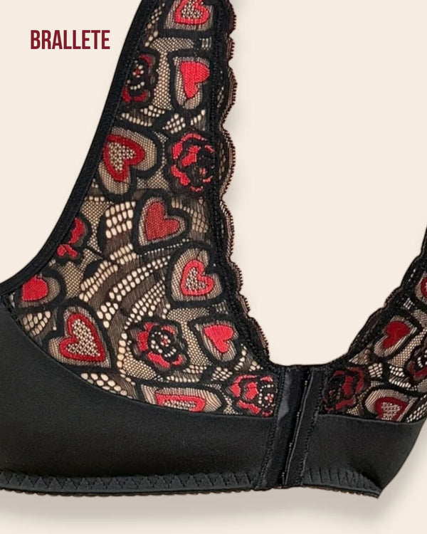 Brasier Bralette Con Encaje Sin Varillas - Brallete Brasier Bralette