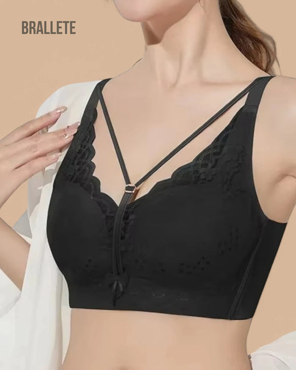 Brasier Longline de Encaje con Relleno Fino Lirio – ¡Compra 1 y Llévate 2! Brasier Longline