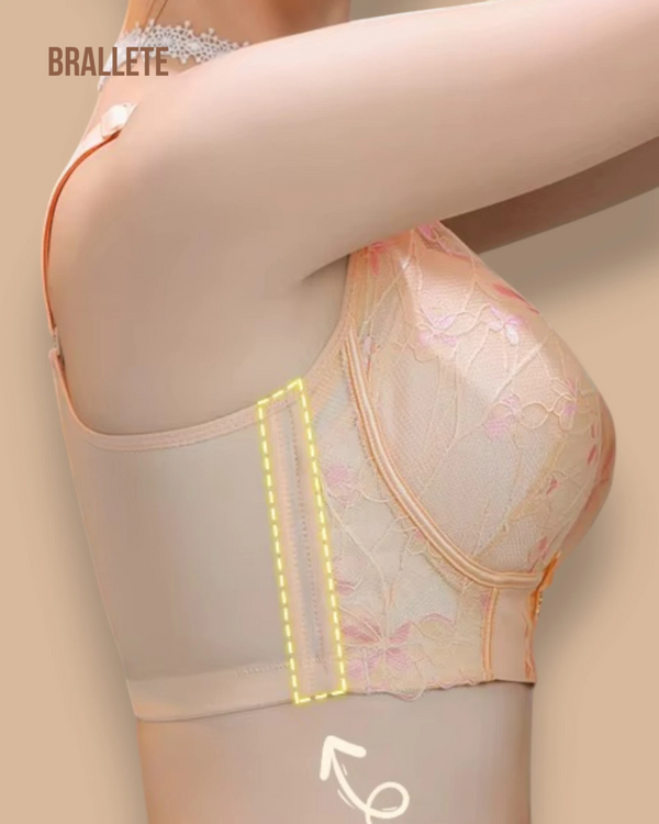 Brasier Longline de Encaje con Relleno Fino y Alto Soporte – Brallete Brasier Longline