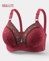 Brasier Bralette Push-Up sin Relleno Sin Varillas Rojo Brasier Bralette