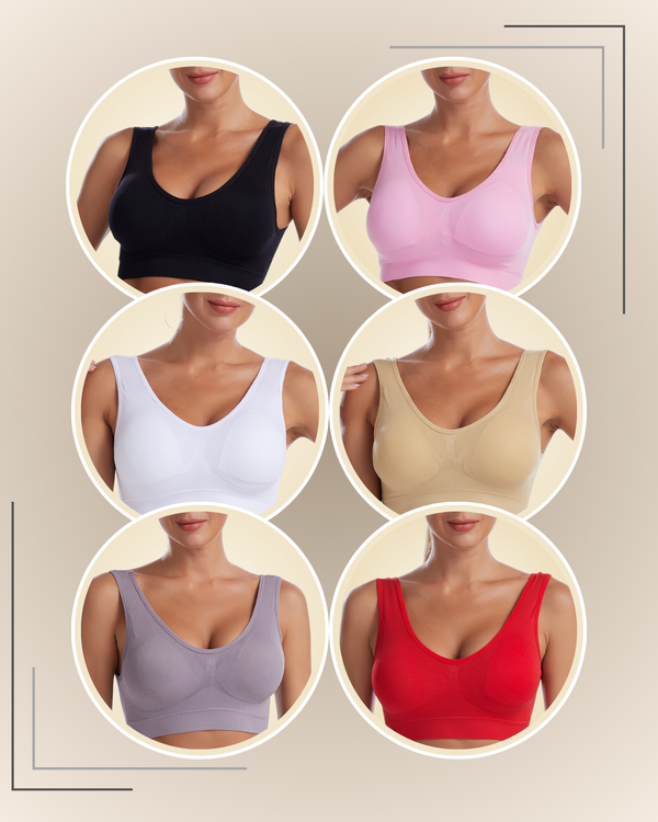 Brasier Top con Copa Removible Mariva - Kit de 6 Piezas 8 Brasier Top