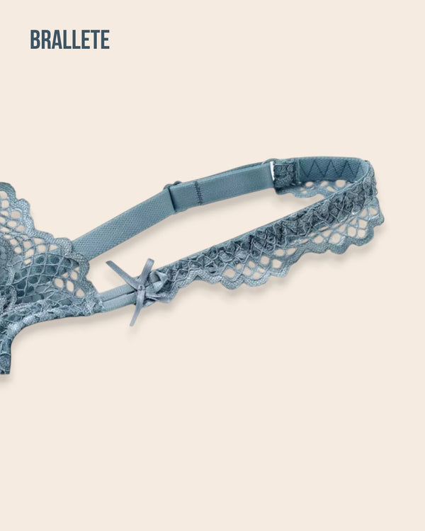 Conjunto Lencería Sin Relleno Valmira - Brallete Conjunto de Lencería