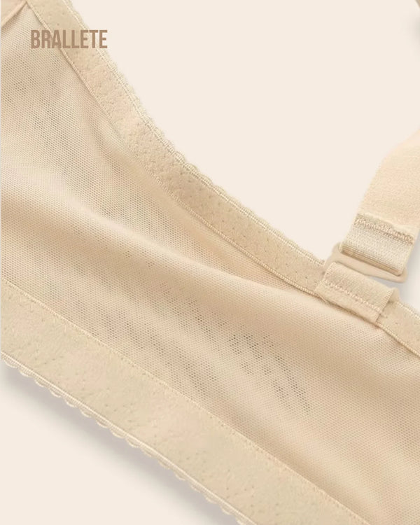 Brasier Bralette de Encaje con Varillas Flexibles y Soporte Alto - Brallete Brasier Bralette