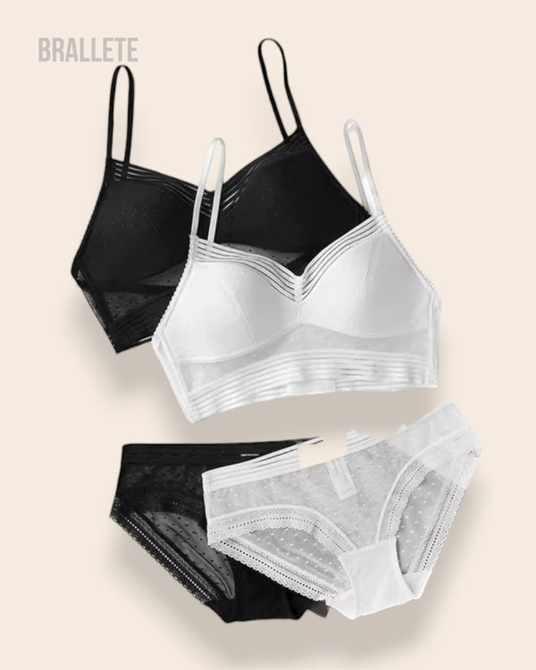 Conjunto Lencería Sin Relleno Valerie - Brallete Conjunto de Lencería
