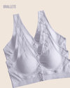 Brasier de Lactancia con Relleno Removible y Cierre Frontal - Kit 3 Brasiers 3x Blanco Copa Única Brasier de Lactancia